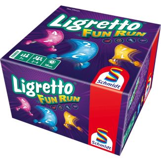 Verpackungsvorderseite aus einem anderen Blickwinkel vom Artikel 78710, Ligretto®: Fun Run, Kartenspiel Verpackungsvorderseite aus einem anderen Blickwinkel vom Artikel 78710, Ligretto®: Fun Run, Kartenspiel