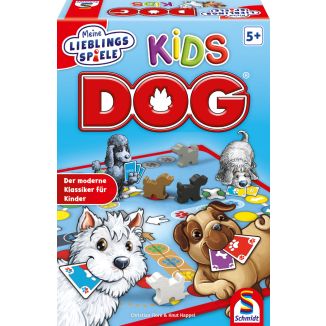 Verpackungsvorderseite aus einem anderen Blickwinkel vom Artikel 40554, Meine Lieblingsspiele: DOG® Kids, Kinderspiel