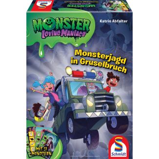 Vorderseite der Verpackung vom Artikel 40636, Monster Loving Maniacs: Monsterjagd in Gruselbruch, Kinderspiel