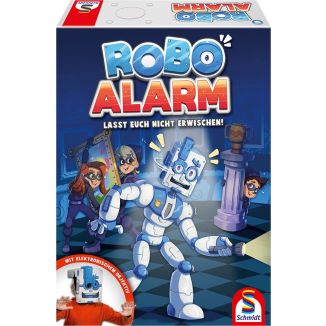 Vorderseite der Verpackung vom Artikel 40643, ROBO ALARM - Lasst euch nicht erwischen!, Kinderspiel