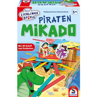 Vorderseite der Verpackung vom Artikel 40647, Meine Lieblingsspiele: Piraten Mikado, Kinderspiel
