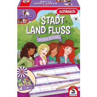 Vorderseite der Verpackung vom Artikel 40649, Schleich ®: Horse Club - Stadt Land Fluss®, Kinderspiel