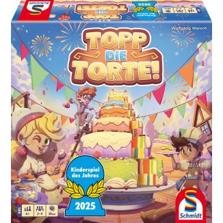 Vorderseite der Verpackung vom Artikel 40659, Topp die Torte!, Kinderspiel