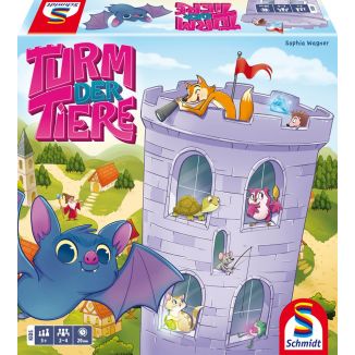Vorderseite der Verpackung vom Artikel 40666, Turm der Tiere, Kinderspiel
