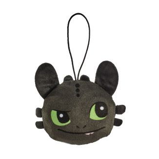 DRAGONS: Ohnezahn, lachend & frech, 2-seitiger Plüsch Anhänger