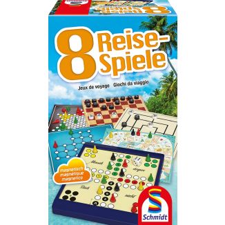8 Reise-Spiele, magnetische Spielesammlung