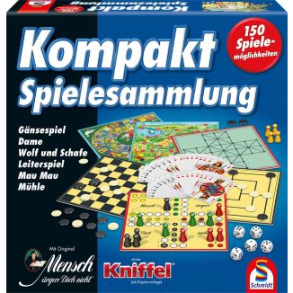 Vorderseite der Verpackung vom Artikel 49188, 150er Kompakt-Spielesammlung, 150 Spielemöglichkeiten