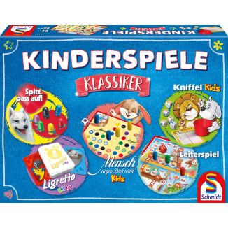 Verpackungsvorderseite aus einem anderen Blickwinkel vom Artikel 49189, Kinderspiele Klassiker