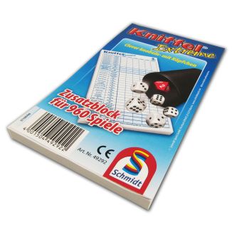Kniffel®: Extreme Einzelblock (80 Blatt)