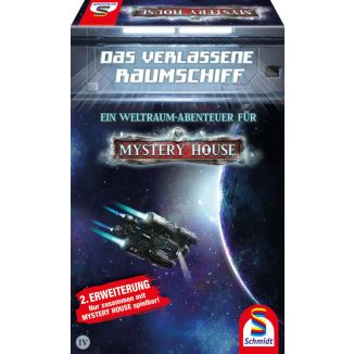 Verpackungsvorderseite aus einem anderen Blickwinkel vom Artikel 49402, Mystery House, Das verlassene Raumschiff, 2. Erweiterung, Familienspiel
