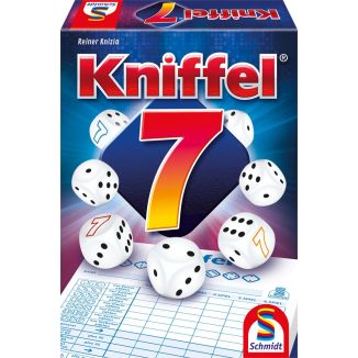 Vorderseite der Verpackung vom Artikel 49436, Kniffel® 7, Würfelspiel