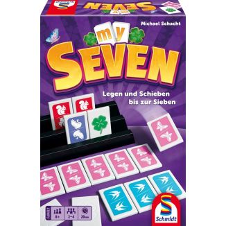Vorderseite der Verpackung vom Artikel 49467, MySeven, Familienspiel
