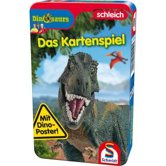Schleich ®: Dinosaurs – Das Kartenspiel, Reisespiel in der Metalldose