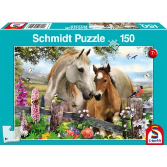 Stute und Fohlen, 150 Teile, Kinderpuzzle
