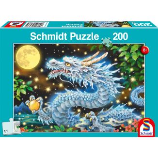 Vorderseite der Verpackung vom Artikel 56438, Drachenabenteuer, 200 Teile Kinderpuzzle