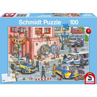 Polizeieinsatz, 100 Teile Kinderpuzzle