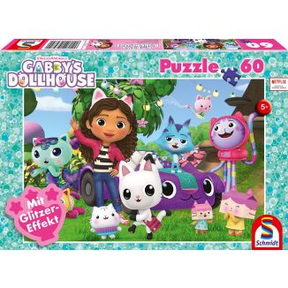 Gabby's Dollhouse: Fröhliche Freunde, 60 Teile Kinderpuzzle