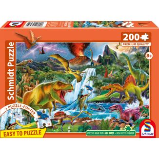 Vorderseite der Verpackung vom Artikel 56535, Faszinierende Urzeitriesen, 200 Teile Kinderpuzzle Vorderseite der Verpackung vom Artikel 56535, Faszinierende Urzeitriesen, 200 Teile Kinderpuzzle