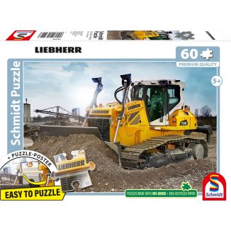 Vorderseite der Verpackung vom Artikel 56549, LIEBHERR: Planierraupe PR736, 60 Teile Kinderpuzzle Vorderseite der Verpackung vom Artikel 56549, LIEBHERR: Planierraupe PR736, 60 Teile Kinderpuzzle