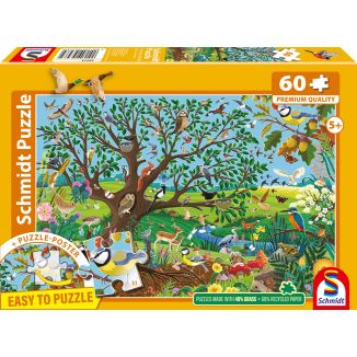 Vorderseite der Verpackung vom Artikel 56573, Tiere im Garten, 60 Teile Kinderpuzzle Vorderseite der Verpackung vom Artikel 56573, Tiere im Garten, 60 Teile Kinderpuzzle