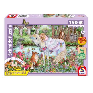 Einhornprinzessin, 150 Teile, Grasfaser Kinderpuzzle