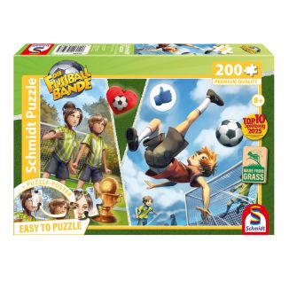 Die Fussballbande: Leons Fallrückzieher, 200 Teile, Grasfaser Kinderpuzzle