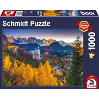 Herbstliches Neuschwanstein, 1.000 Teile Puzzle