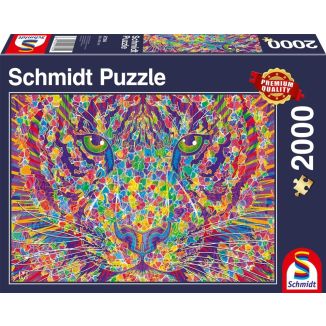 Vorderseite der Verpackung vom Artikel 57394, Wild at heart – Tiger, 2.000 Teile Puzzle