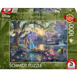 Thomas Kinkade Studios: Disney Dreams Collection - Die Prinzessin und der Frosch (Froschkönig), 1.000 Teile Puzzle