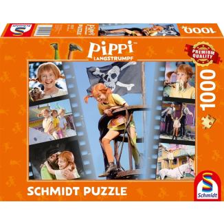 Vorderseite der Verpackung vom Artikel 57573, Pippi™ Langstrumpf: Sei frech und wild und wunderbar, 1.000 Teile Puzzle