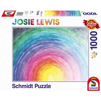 Vorderseite der Verpackung vom Artikel 57578, Josie Lewis: Aufgehender Regenbogen, 1.000 Teile Puzzle