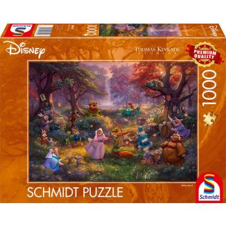 Vorderseite der Verpackung vom Artikel 58040, Thomas Kinkade Studios: Disney Dreams Collection - Robin Hood, 1.000 Teile Puzzle