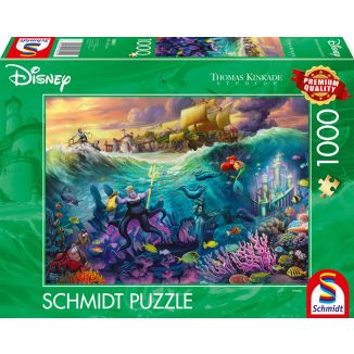 Vorderseite der Verpackung vom Artikel 58041, Thomas Kinkade Studios: Disney Dreams Collection - Ursula, 1.000 Teile Puzzle