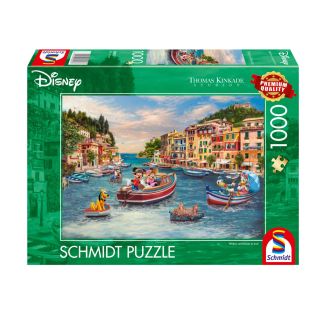 Thomas Kinkade Studios: Disney Dreams Collection - Mickey and Minnie in Italy, 1.000 Teile Puzzle