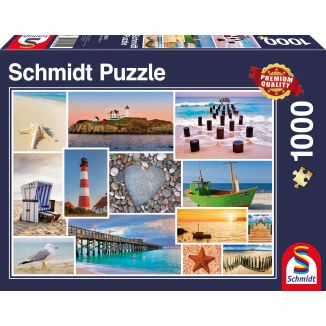 Vorderseite der Verpackung vom Artikel 58221, Am Meer, 1.000 Teile Puzzle