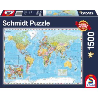 Vorderseite der Verpackung vom Artikel 58289, Die Welt, 1.500 Teile Puzzle