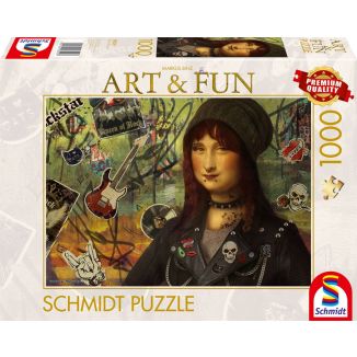 Vorderseite der Verpackung vom Artikel 58529, Markus Binz: Mona Lisa 2024, 1.000 Teile Puzzle