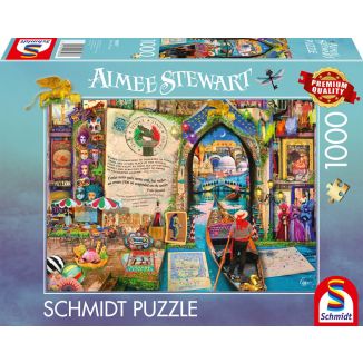 Vorderseite der Verpackung vom Artikel 58597, Aimee Stewart: Erinnerungen an Venedig, 1.000 Teile Puzzle