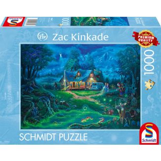Vorderseite der Verpackung vom Artikel 58607, Zac Kinkade: Das Spukhaus, 1.000 Teile Puzzle