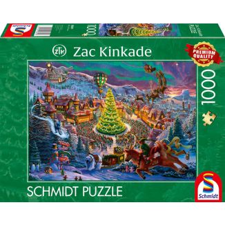 Vorderseite der Verpackung vom Artikel 58609, Zac Kinkade: Santas Nordpol, 1.000 Teile Puzzle