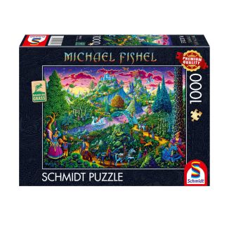 Michael Fishel: Fantastische Märchenwelt, 1.000 Teile Puzzle