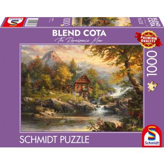 Vorderseite der Verpackung vom Artikel 58639, Blend Cota: Sommerhaus, 1.000 Teile Puzzle