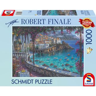 Vorderseite der Verpackung vom Artikel 58646, Robert Finale: Amalfi Küste, 1.000 Teile Puzzle Vorderseite der Verpackung vom Artikel 58646, Robert Finale: Amalfi Küste, 1.000 Teile Puzzle