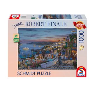 Robert Finale: Santorini Sonnenuntergang, 1.000 Teile Puzzle