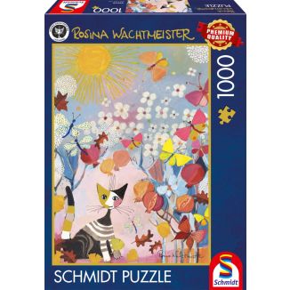Vorderseite der Verpackung vom Artikel 58658, Rosina Wachtmeister: Gestreiftes Kätzchen, 1.000 Teile Puzzle Vorderseite der Verpackung vom Artikel 58658, Rosina Wachtmeister: Gestreiftes Kätzchen, 1.000 Teile Puzzle