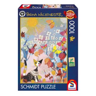 Rosina Wachtmeister: Wei&szlig;e Katze, 1.000 Teile Puzzle