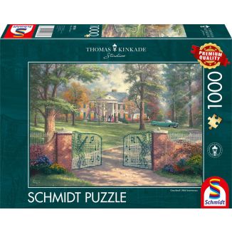 Vorderseite der Verpackung vom Artikel 58783, Thomas Kinkade Studios: Graceland®, 50th Anniversary, 1.000 Teile Puzzle