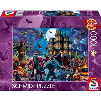 Vorderseite der Verpackung vom Artikel 58871, Halloween-Nacht, 1.000 Teile Puzzle