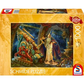 Vorderseite der Verpackung vom Artikel 58880, Der Astronom, 1.000 Teile Puzzle