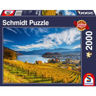 Vorderseite der Verpackung vom Artikel 58953, Weinberge, 2.000 Teile Puzzle